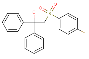 2-[(4-fluorophenyl)sulfonyl]-1,1-diphenyl-1-ethanol