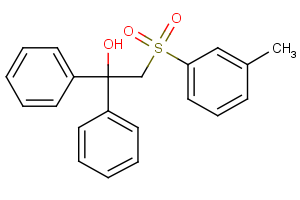 2-[(3-methylphenyl)sulfonyl]-1,1-diphenyl-1-ethanol