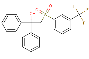 1,1-diphenyl-2-{[3-(trifluoromethyl)phenyl]sulfonyl}-1-ethanol