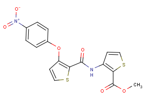 methyl 3-({[3-(4-nitrophenoxy)-2-thienyl]carbonyl}amino)-2-thiophenecarboxylate