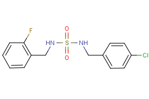 N-(4-chlorobenzyl)-N’-(2-fluorobenzyl)sulfamide