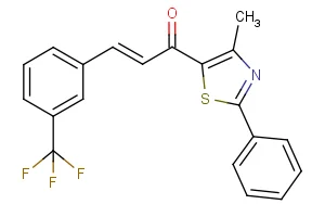 (E)-1-(4-methyl-2-phenyl-1,3-thiazol-5-yl)-3-[3-(trifluoromethyl)phenyl]-2-propen-1-one