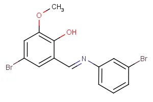 4-bromo-2-{[(3-bromophenyl)imino]methyl}-6-methoxybenzenol