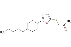1-{[5-(4-pentylcyclohexyl)-1,3,4-oxadiazol-2-yl]sulfanyl}acetone