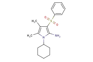 1-cyclohexyl-4,5-dimethyl-3-(phenylsulfonyl)-1H-pyrrol-2-ylamine
