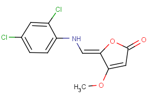 5-[(2,4-dichloroanilino)methylene]-4-methoxy-2(5H)-furanone