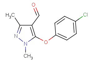5-(4-chlorophenoxy)-1,3-dimethyl-1H-pyrazole-4-carbaldehyde