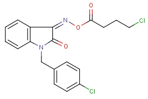 1-(4-chlorobenzyl)-3-{[(4-chlorobutanoyl)oxy]imino}-1,3-dihydro-2H-indol-2-one