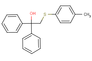 2-[(4-methylphenyl)sulfanyl]-1,1-diphenyl-1-ethanol