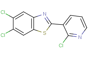5,6-dichloro-2-(2-chloro-3-pyridinyl)-1,3-benzothiazole