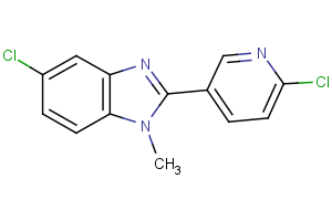 5-chloro-2-(6-chloro-3-pyridinyl)-1-methyl-1H-1,3-benzimidazole