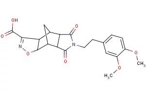 10-(3,4-dimethoxyphenethyl)-9,11-dioxo-3-oxa-4,10-diazatetracyclo[5.5.1.0~2,6~.0~8,12~]tridec-4-ene-5-carboxylic acid
