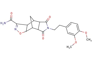 10-(3,4-dimethoxyphenethyl)-9,11-dioxo-3-oxa-4,10-diazatetracyclo[5.5.1.0~2,6~.0~8,12~]tridec-4-ene-5-carboxamide