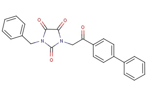 1-benzyl-3-(2-[1,1'-biphenyl]-4-yl-2-oxoethyl)-1H-imidazole-2,4,5(3H)-trione