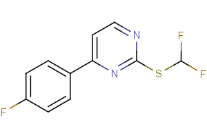 difluoromethyl 4-(4-fluorophenyl)-2-pyrimidinyl sulfide