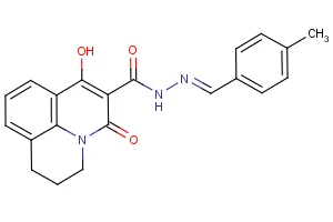7-hydroxy-N’-[(E)-(4-methylphenyl)methylidene]-5-oxo-2,3-dihydro-1H,5H-pyrido[3,2,1-ij]quinoline-6-carbohydrazide