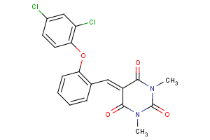 5-{[2-(2,4-dichlorophenoxy)phenyl]methylene}-1,3-dimethyl-2,4,6(1H,3H,5H)-pyrimidinetrione