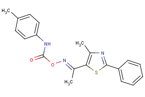 4-methyl-2-phenyl-5-{[(4-toluidinocarbonyl)oxy]ethanimidoyl}-1,3-thiazole