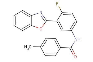 N-[3-(1,3-benzoxazol-2-yl)-4-fluorophenyl]-4-methylbenzenecarboxamide