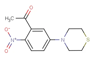 1-[2-nitro-5-(1,4-thiazinan-4-yl)phenyl]-1-ethanone