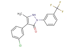 4-(3-chlorophenyl)-5-methyl-2-[3-(trifluoromethyl)phenyl]-1,2-dihydro-3H-pyrazol-3-one