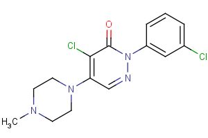 4-chloro-2-(3-chlorophenyl)-5-(4-methylpiperazino)-3(2H)-pyridazinone