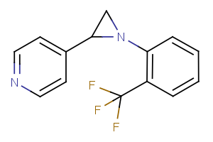 4-{1-[2-(trifluoromethyl)phenyl]-2-aziranyl}pyridine