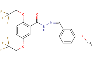 N’-[(Z)-(3-methoxyphenyl)methylidene]-2,5-bis(2,2,2-trifluoroethoxy)benzenecarbohydrazide
