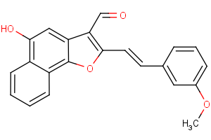 5-hydroxy-2-(3-methoxystyryl)naphtho[1,2-b]furan-3-carbaldehyde