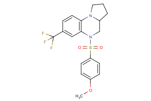 methyl 4-{[7-(trifluoromethyl)-2,3,3a,4-tetrahydropyrrolo[1,2-a]quinoxalin-5(1H)-yl]sulfonyl}phenyl ether