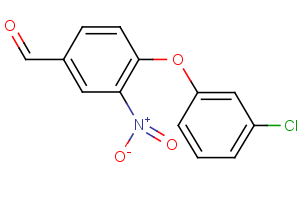 4-(3-Chlorophenoxy)-3-nitrobenzenecarbaldehyde