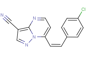 7-(4-chlorostyryl)pyrazolo[1,5-a]pyrimidine-3-carbonitrile