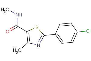 2-(4-chlorophenyl)-N,4-dimethyl-1,3-thiazole-5-carboxamide