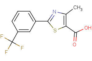 4-methyl-2-[3-(trifluoromethyl)phenyl]-1,3- thiazole-5-carboxylic acid
