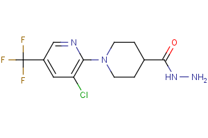 1-[3-chloro-5-(trifluoromethyl)-2-pyridinyl]-4-piperidinecarbohydrazide