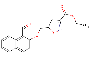 ethyl 5-{[(1-formyl-2-naphthyl)oxy]methyl}-4,5-dihydro-3-isoxazolecarboxylate