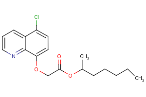 1-methylhexyl 2-[(5-chloro-8-quinolinyl)oxy]acetate