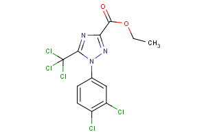 ethyl 1-(3,4-dichlorophenyl)-5-(trichloromethyl)-1H-1,2,4-triazole-3-carboxylate