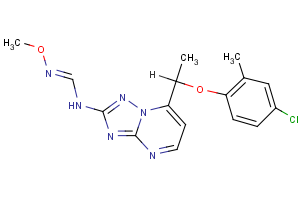 N-{7-[1-(4-chloro-2-methylphenoxy)ethyl][1,2,4]triazolo[1,5-a]pyrimidin-2-yl}-N’-methoxyiminoformamide