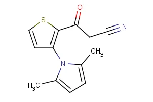 3-[3-(2,5-dimethyl-1H-pyrrol-1-yl)-2-thienyl]-3-oxopropanenitrile