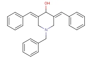 1-benzyl-3,5-bis[(E)-phenylmethylidene]-4-piperidinol