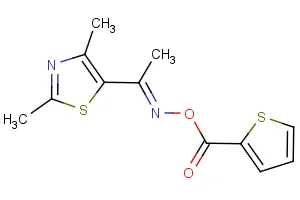 2,4-dimethyl-5-{[(2-thienylcarbonyl)oxy]ethanimidoyl}-1,3-thiazole