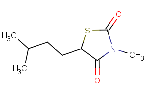 5-isopentyl-3-methyl-1,3-thiazolane-2,4-dione