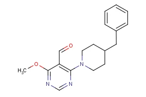 4-(4-benzylpiperidino)-6-methoxy-5-pyrimidinecarbaldehyde