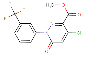 methyl 4-chloro-6-oxo-1-[3-(trifluoromethyl)phenyl]-1,6-dihydro-3-pyridazinecarboxylate