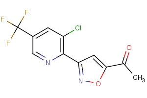 1-{3-[3-chloro-5-(trifluoromethyl)-2-pyridinyl]-5-isoxazolyl}-1-ethanone