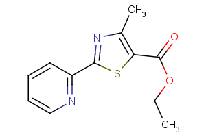 Ethyl 4-methyl-2-(2-pyridinyl)-1,3-thiazole-5- carboxylate