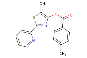 5-methyl-2-(2-pyridinyl)-1,3-thiazol-4-yl 4-methylbenzenecarboxylate