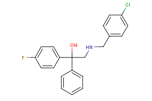 2-[(4-chlorobenzyl)amino]-1-(4-fluorophenyl)-1-phenyl-1-ethanol