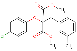 dimethyl 2-(4-chlorophenoxy)-2-(3-methylbenzyl)malonate